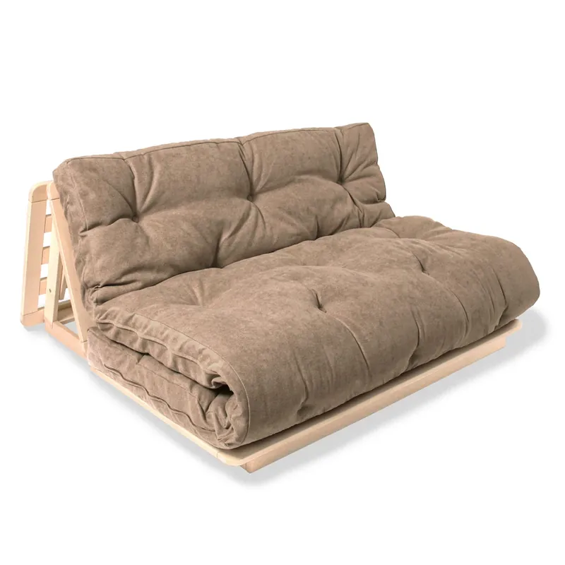 Canapea futon WoodMan Layti 140 lemn fag bej WUA-01117 Livrare expres