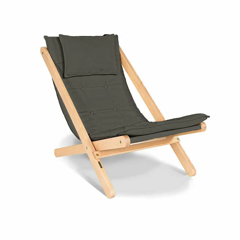 Reducere specială Șezlong de grădină WoodMan Allegro gri lemn de fag WUA-00664