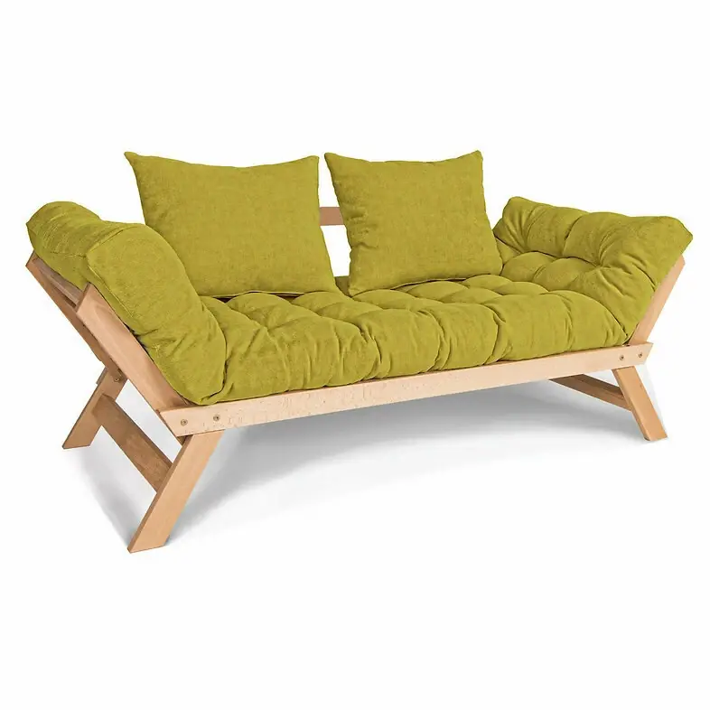 Reducere extra Canapea extensibilă WoodMan Allegro lemn fag natural verde WUA-00379