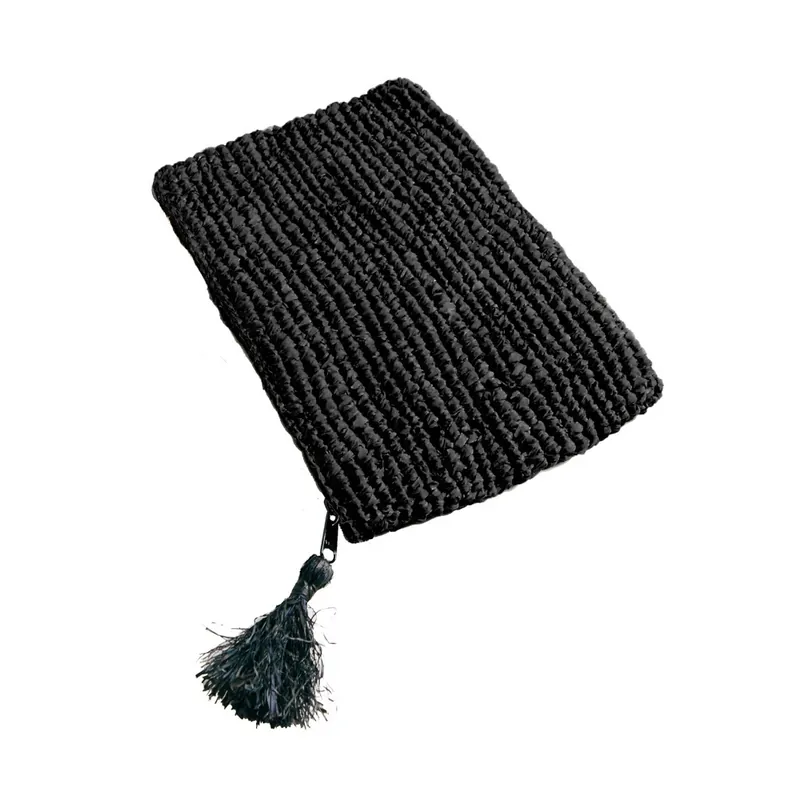 Ambreiaj din rafie - Negru Negru - L Livrare rapidă