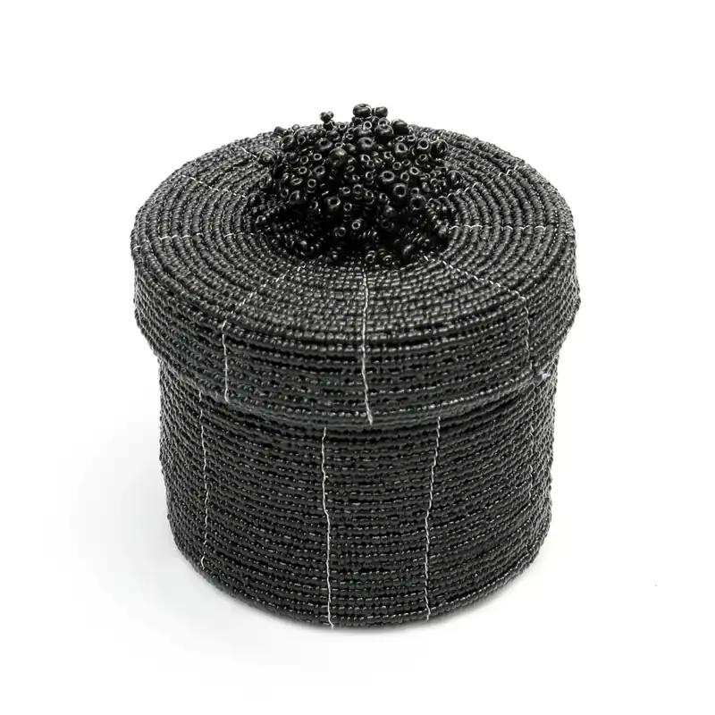 Cutia de cadouri cu mărgele - negru Cel mai bun preț