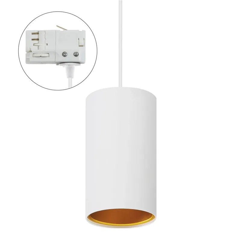 Bestseller Chloe Gu10 montat pe suprafață Gu10 250 V Ip20 70x128mm White Gold Tuba Fixed Track