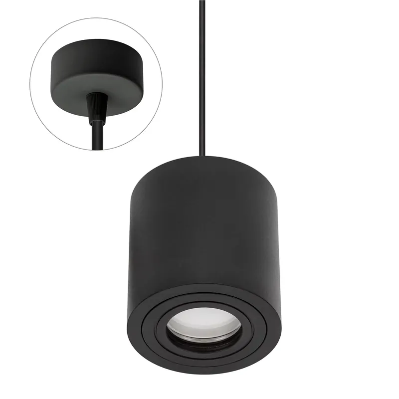 Chloe Gu10 Montat pe suprafață Gu10 250 V Ip20 90x97mm Negru Rotund cu bază fixă. Ofertă specială