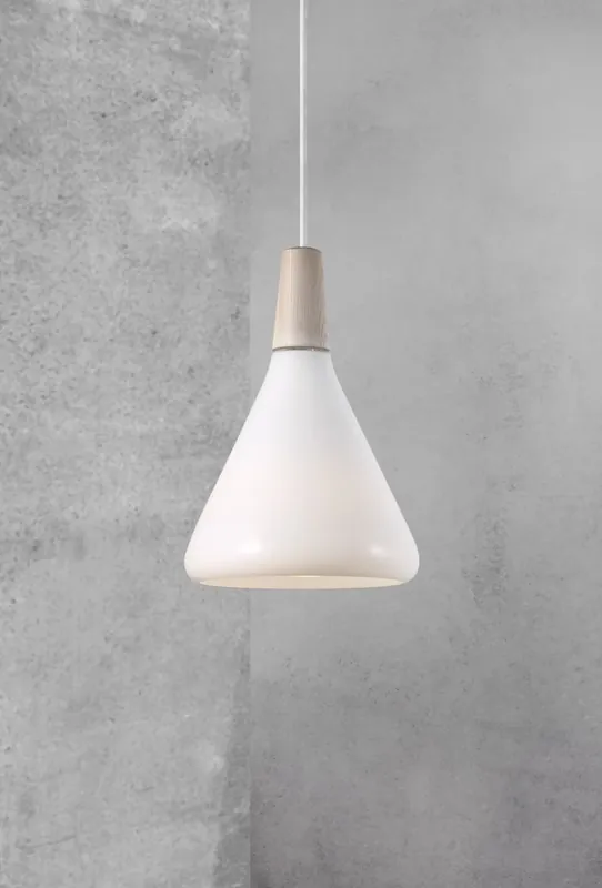 FLOAT DFTP E27 E27 60W Lampă suspendată din sticlă albă Cumpără online