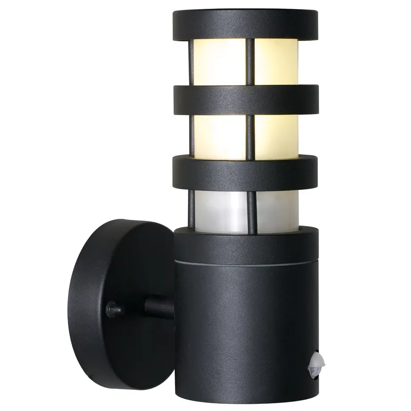 Reducere de preț DARWIN Nordlux Nordlux E27 18W Lampă de perete din aluminiu negru