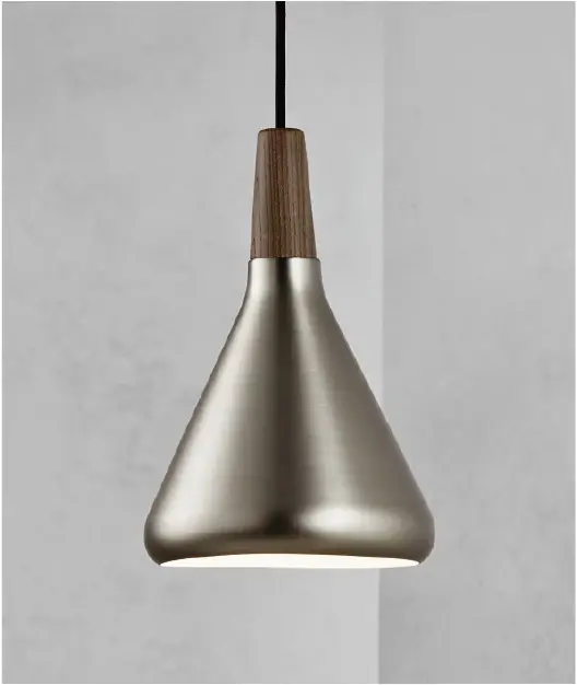 FLOAT DFTP E27 E27 60W Lampă suspendată din metal Oțel periat Preț redus