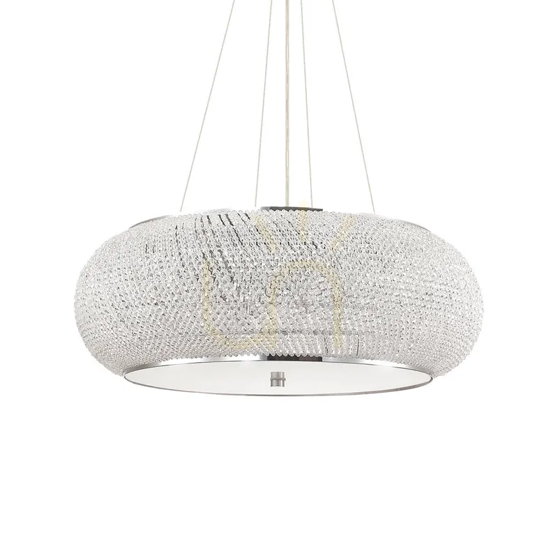 Lustră suspendată Ideallux Pasha SP14 Cromo crom cristal 65 cm E14 164977
Ofertă Limitată Premium