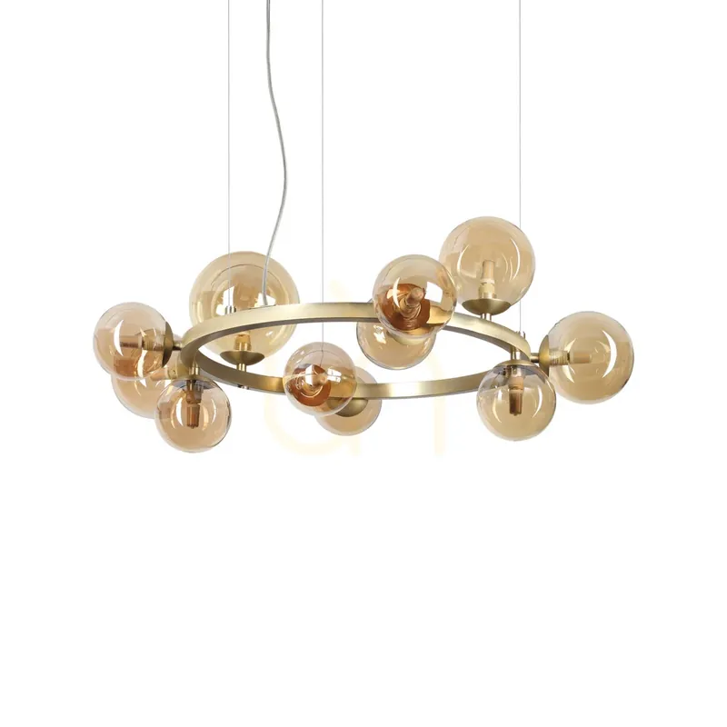 Lampă suspendată Ideallux PERLAGE SP11 Ambra 73 cm alamă sticlă 322773
Ofertă Limitată Ofertă de sezon