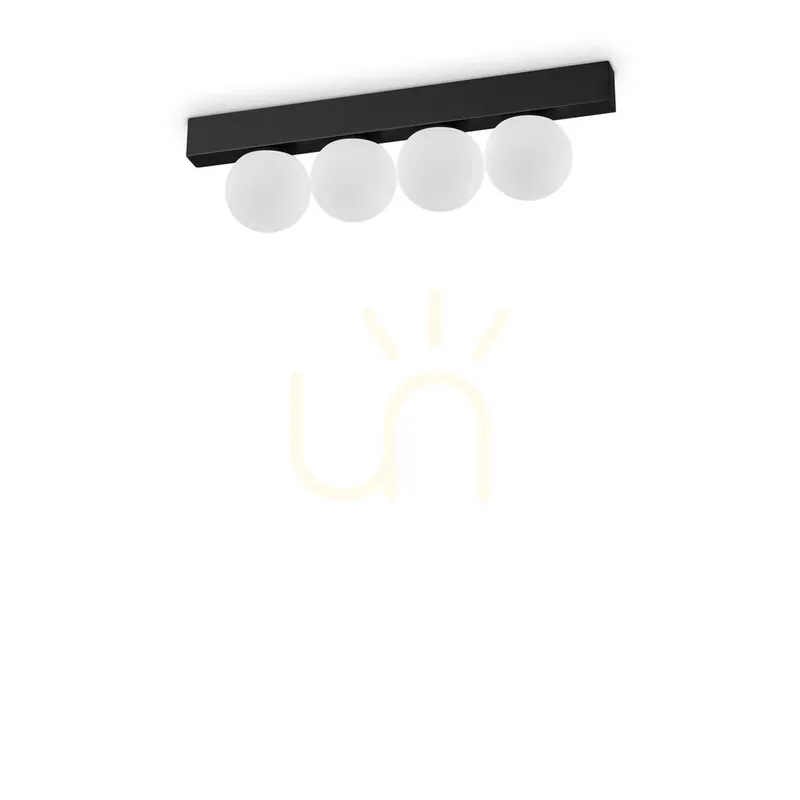 Plafonieră LED Ideallux Binomio 313283 negru metal sticlă 30,9 cm 4 becuri
Ofertă Limitată Livrare expres