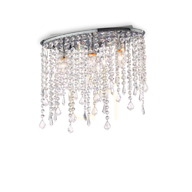 Calitate înaltă Plafonieră Ideallux RAIN PL3 crom cristal 40 cm E14 3x40W 008370
Ofertă Limitată