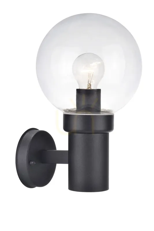 Ofertă specială Lampă de perete baie Markslojd Caris 106922 negru transparent 1x40W