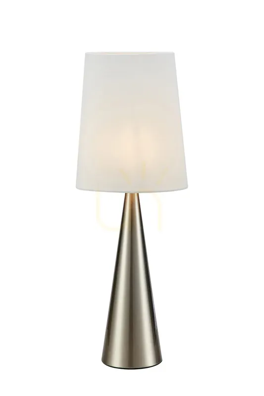 Lampă de masă Markslojd Conus 108624 nichel satinat/offwhite 64 cm Discount