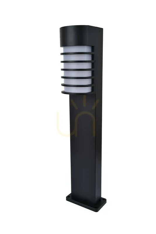 Plată securizată Stâlp de exterior Lutec Fulton negru 75 cm aluminiu 7207601012