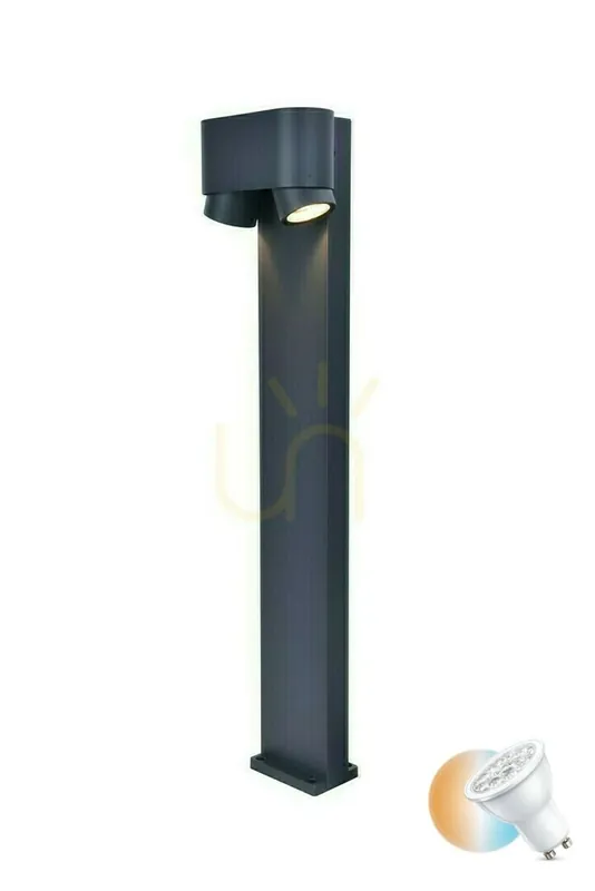 Cumpără online Stâlp iluminat exterior Lutec CYPRES gri aluminiu 75 cm 6604004118