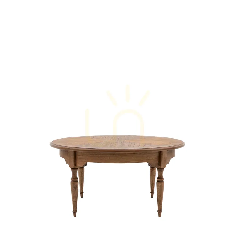 Ofertă exclusivă Masă de cafea pătrată Gallery Direct Highgrove 90x90 cm lemn Mindi natural 5059413871603