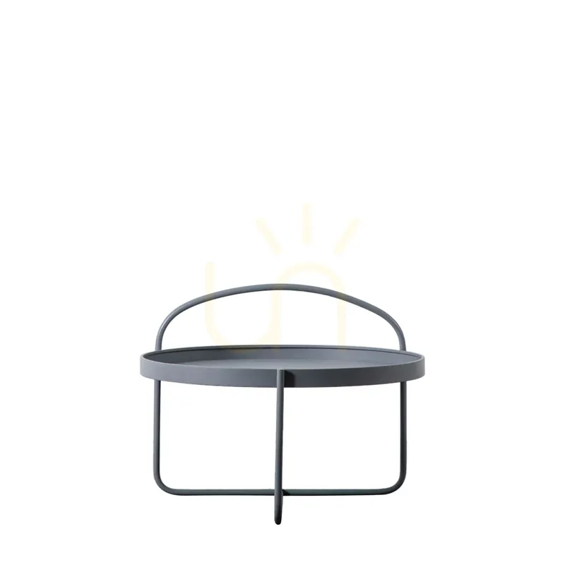 Masă de cafea Gallery Direct Melbury gri metal 65x65x50 cm 5059413686832 Ofertă