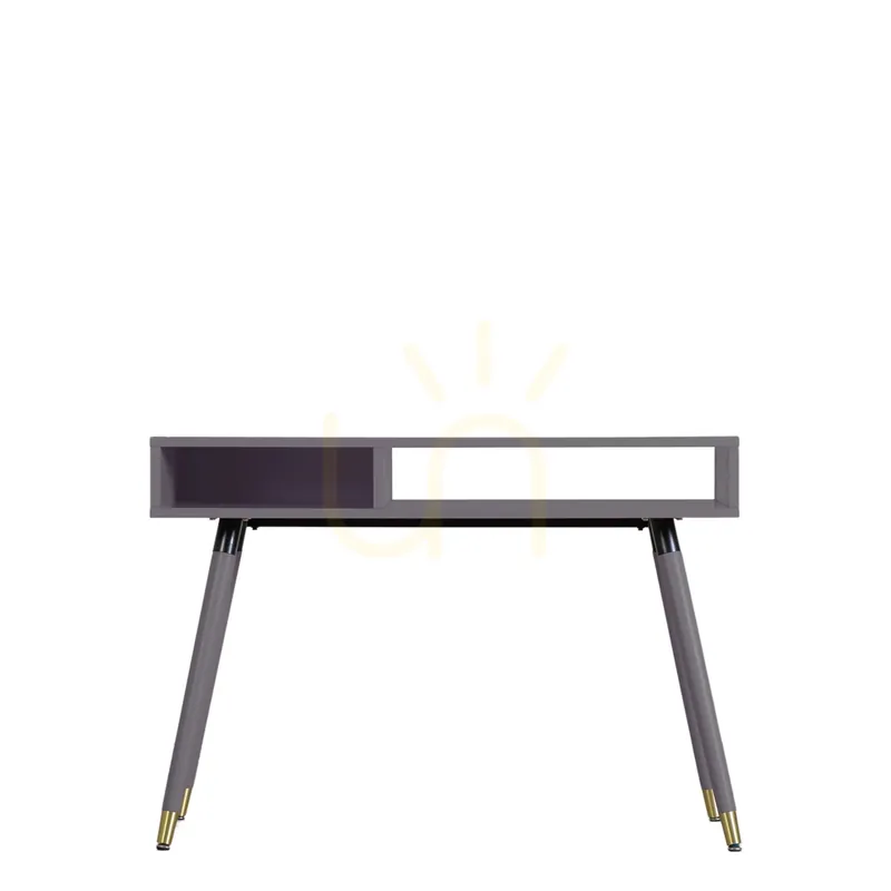 Ofertă limitată Consolă mobilier Gallery Direct Holbrook gri 110x45x77 cm MDF stejar alamă
