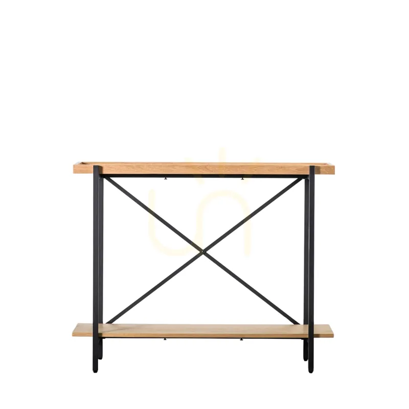 Cel mai vândut Masă consolă Gallery Direct Torrington negru/natur furnir stejar 100x30x79 cm