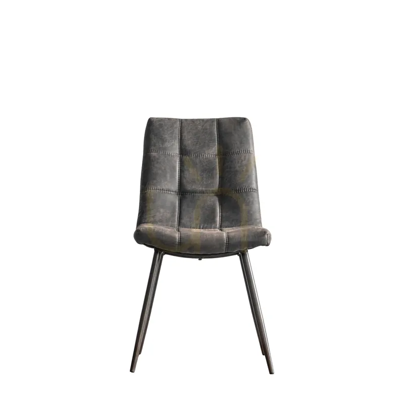 Scaun dining Gallery Direct Darwin gri din piele artificială 5055999244091 Reduceri