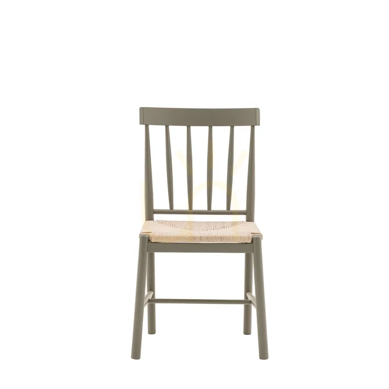 Comandă acum Scaun dining Gallery Direct Eton Prairie din fag cu șezut din frânghie set 2 5059413871498