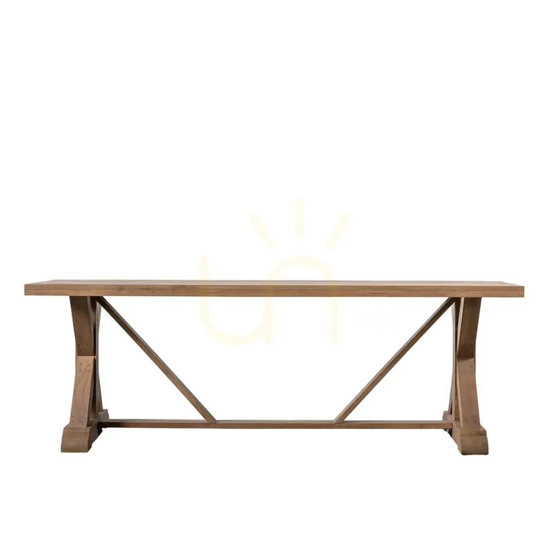 Cumpără online Masă dining Gallery Direct Ashbourne 220x100 cm lemn de mango și fier 5059413700071
