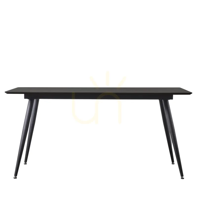 Masă dining Gallery Direct Astley negru 160x90 cm MDF furnir stejar fier Super ofertă