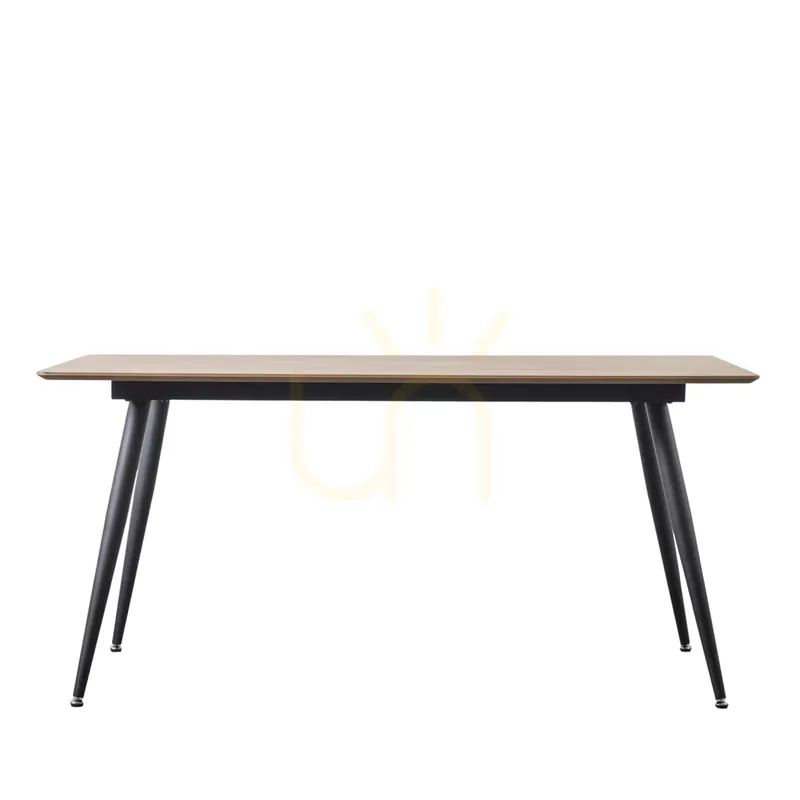 Masă dining Gallery Direct Astley 160x90 cm stejar natural cu picioare metalice negre Plată securizată