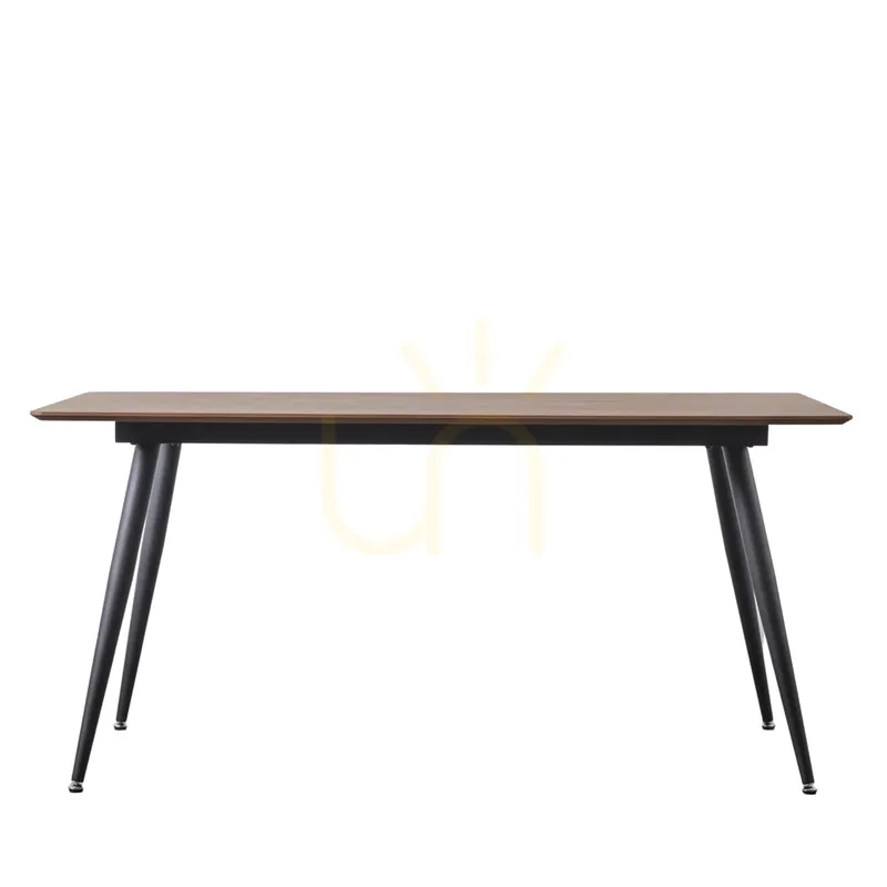 Masă de luat masa Gallery Direct Astley nuc 160x90 cm MDF furnir stejar/fier Ieftin