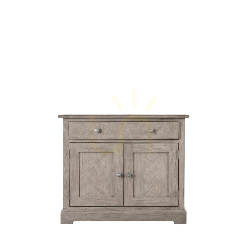 Reducere Dulap Gallery Direct Mustique 2 uși 1 sertar lemn natural 96x45x80 cm 5059413422287