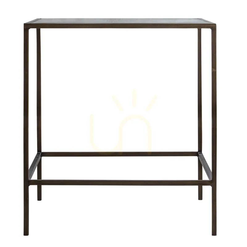 Discount Masă laterală Gallery Direct Rothbury bronz sticlă metal 50x50x55 cm 5055999244893