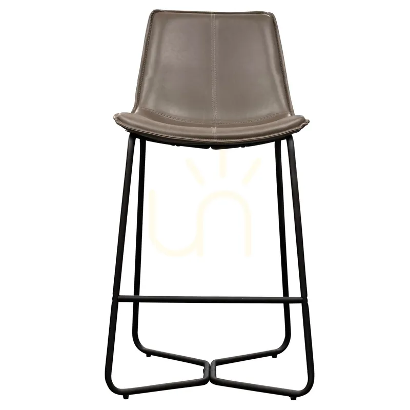 Cumpărături sigure Scaun bar Gallery Direct Hawking Ember metal PU 48x55x97,5 cm 5059413329609