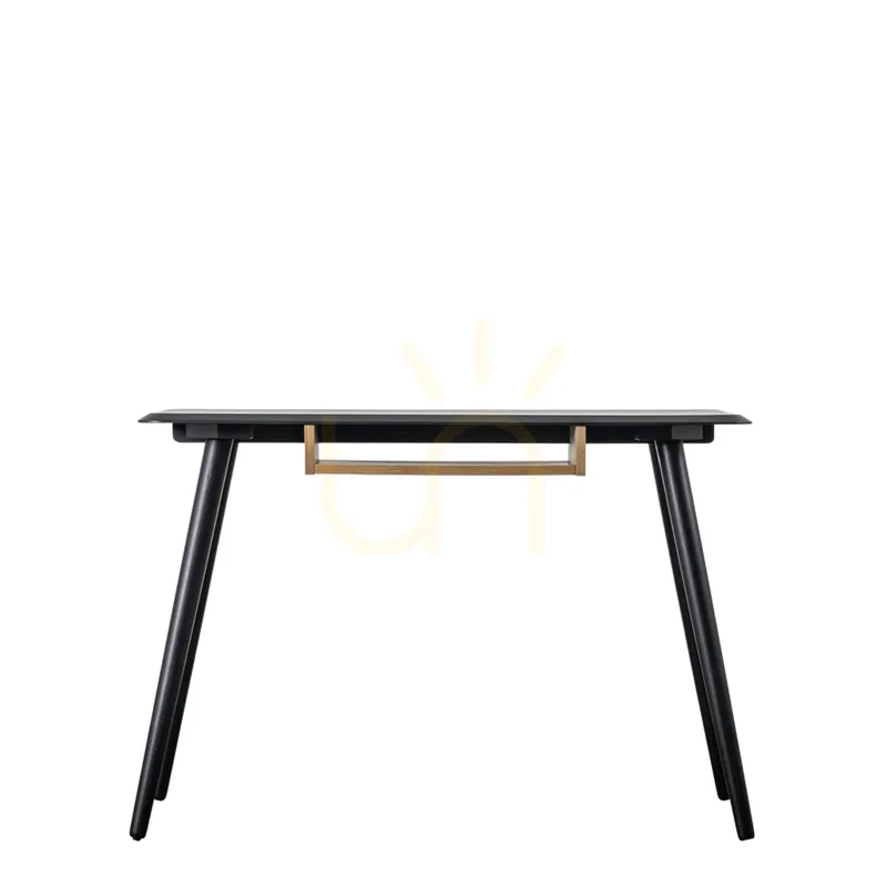 Birou Gallery Direct Maddox cu raft negru stejar 110x50x75 cm 5059413686610 Livrare rapidă
