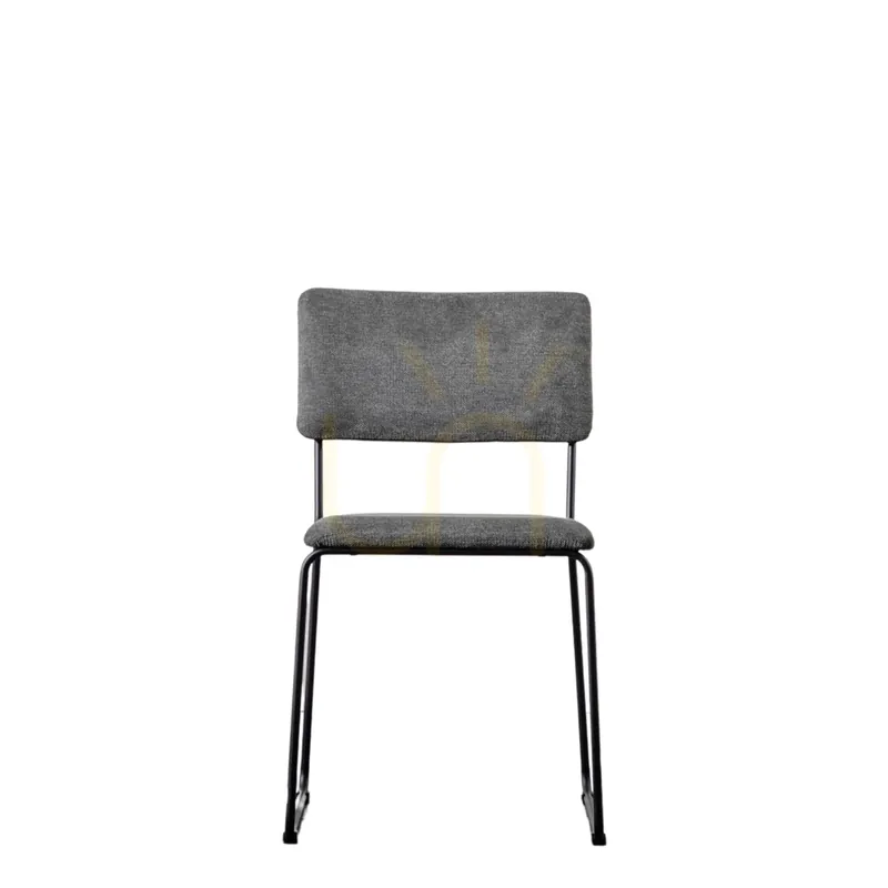 Ofertă limitată Scaun dining Gallery Direct Chalkwell charcoal set 2 5059413692819