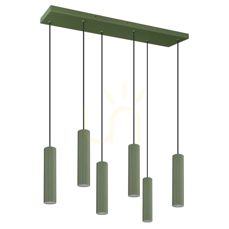 Promoție IVAR 6L lampă suspendată verde măslin LED 4000K