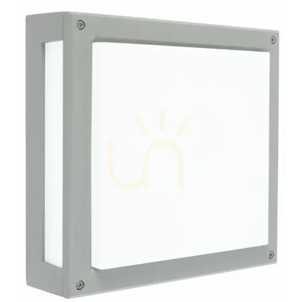 NORDLAND lampă de perete pentru exterior / plafon cu senzor de mișcare 7118AL 12W 3000K - Aluminiu RAL 9006 - NORLYS Preț promoțional