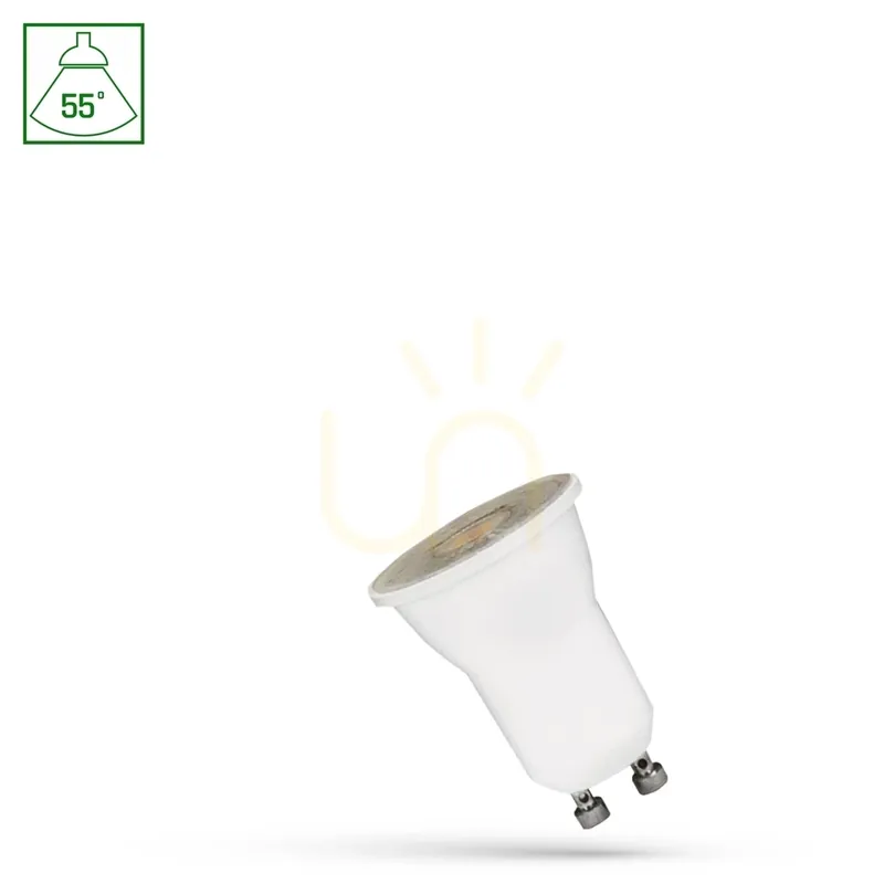 Cel mai vândut Led Mr11 Gu10 230 V 230 V 2 W Smd 55st Ww cu lentile de spectru