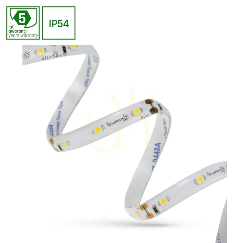 Chilipir Led Strip 2835 12 V 60 Led 4.8 W/M 336lm/M Cw 8mm ip54 5 ani 5m Roll