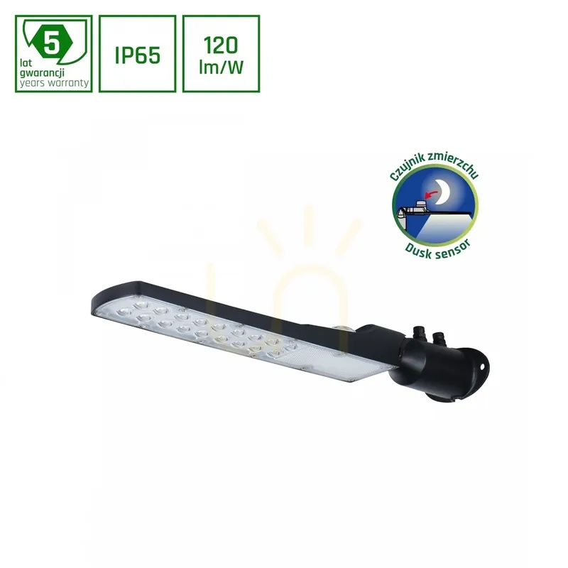 Streetos Slim 50 W Nw 230 V 140/85st Ip65 505x109x76mm Negru 5 ani garanție. Spectrum Ofertă