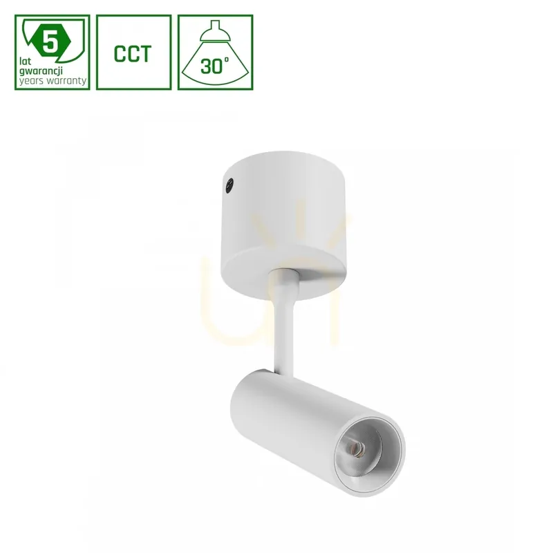 Spot S Corp de iluminat de suprafață 6 W Cct 230 V 30st Ip20 dia.35x122x184mm Alb 5 ani garanție. Spectrum Doar azi