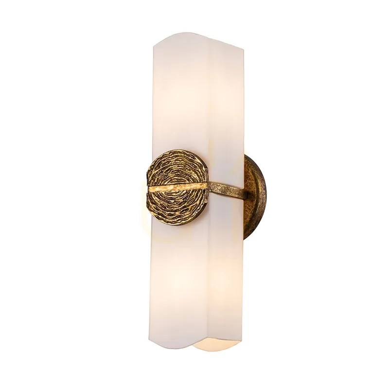 Popular Lampă de perete ELAN - 2 surse de lumină - Petal gold QUINTIESSE