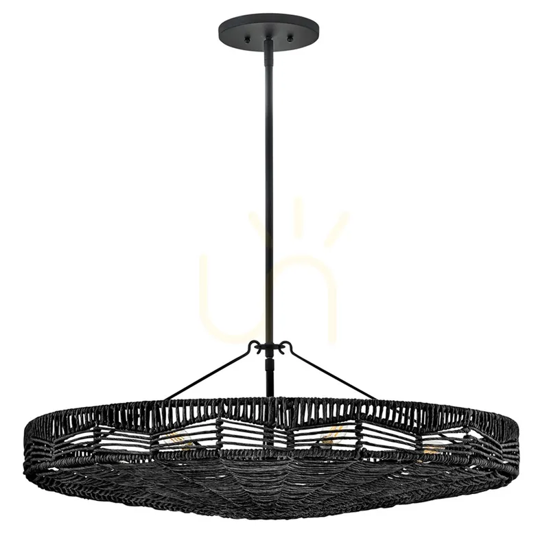Bestseller OPHELIA lampă suspendată - 6 surse de lumină - Negru QUINTIESSE