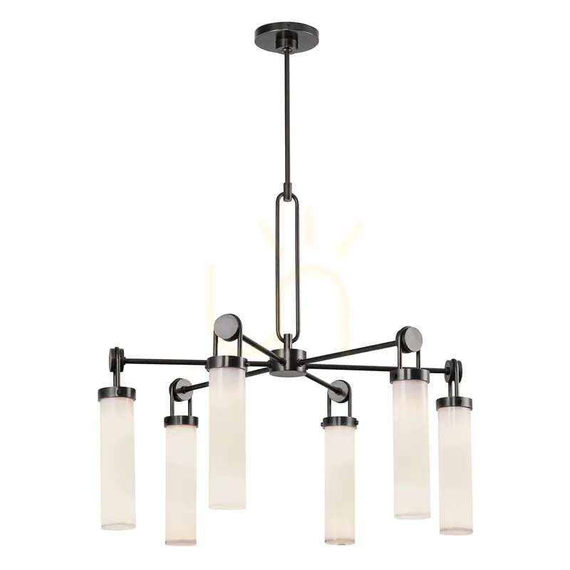 Premium Candelabru WYNWOOD - 6 surse de lumină - Urban maro QUINTIESSE