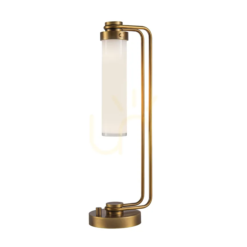 Reducere specială WYNWOOD lampă de masă - 1 sursă de lumină - Vintage alamă QUINTIESSE