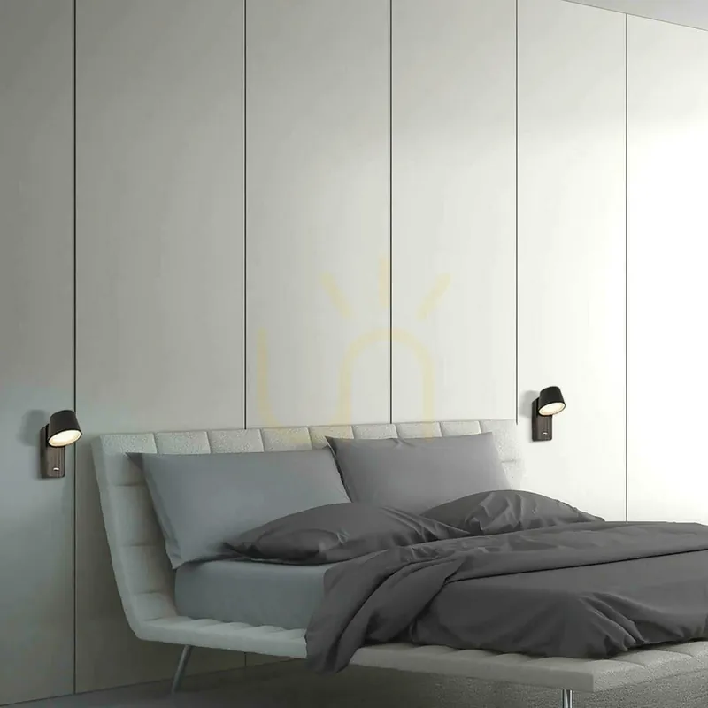 Lumină de lectură LED 7W lemn negru ZAMBELIS Preferatul clienților