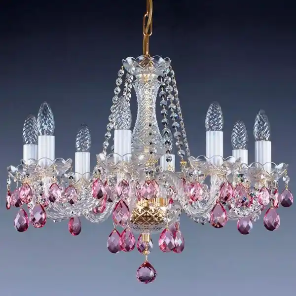 Candelabru cristal Bohemia 8 brate, diam. 60cm Radka VIII 1001 CE Premium