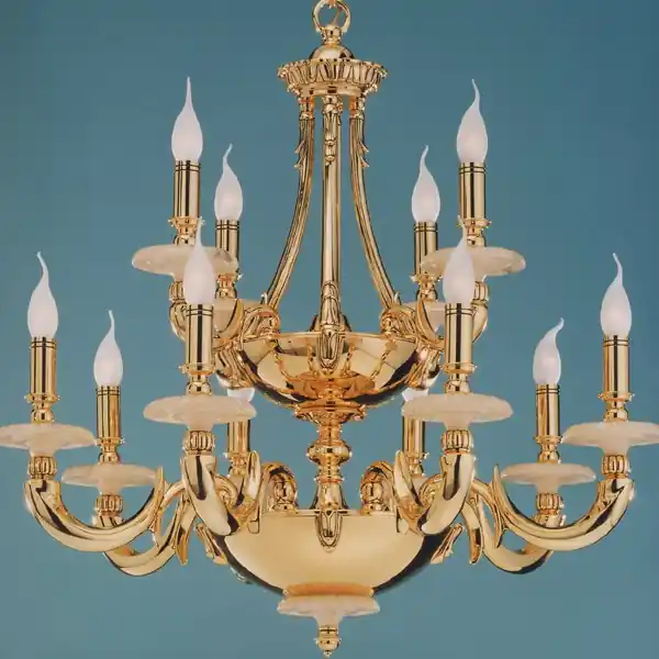 Candelabru LUX fabricat manual 12 brate,diam.80cm Gold 2184/8+4 Bejorama Cel mai bun preț