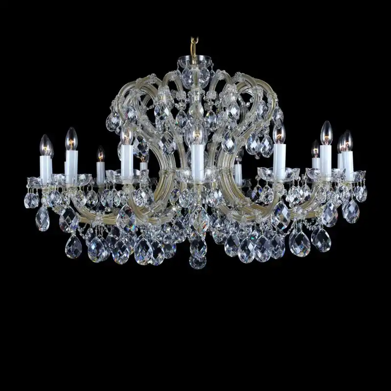 Calitate înaltă Candelabru Maria Theresa cu 16 brate, cristal Bohemia L14 004/16/1, F cut