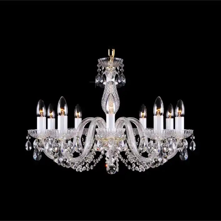 Preferatul clienților Lustra 10 brate cristal Bohemia L11 006/10/1-A; F 1 floor