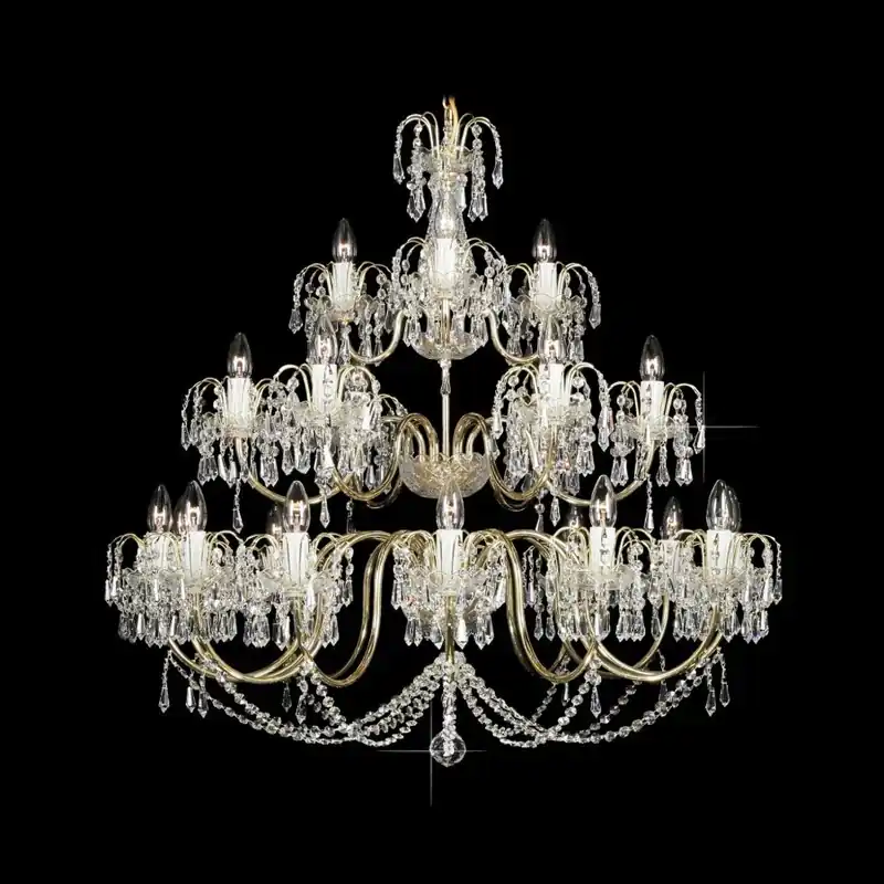 Comandă acum Lustra 21 brate cristal Bohemia L12 590/21/3