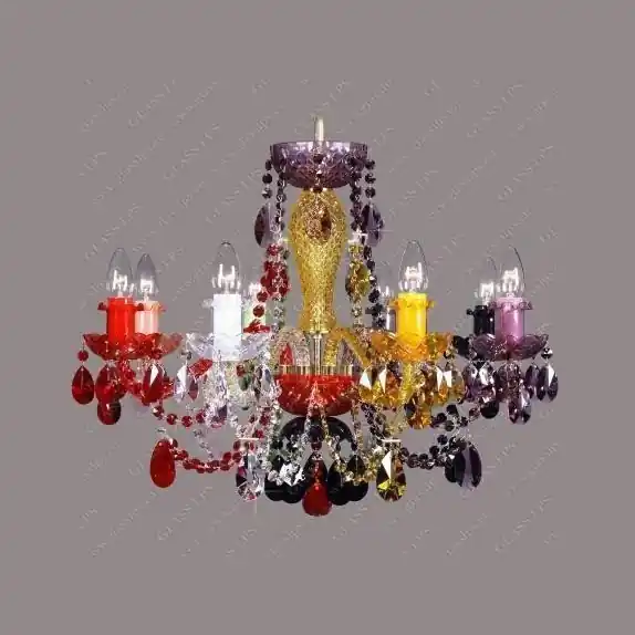 Cel mai bun preț Lustra 8 brate cristal Bohemia L11 009/08/1-A, all color mix